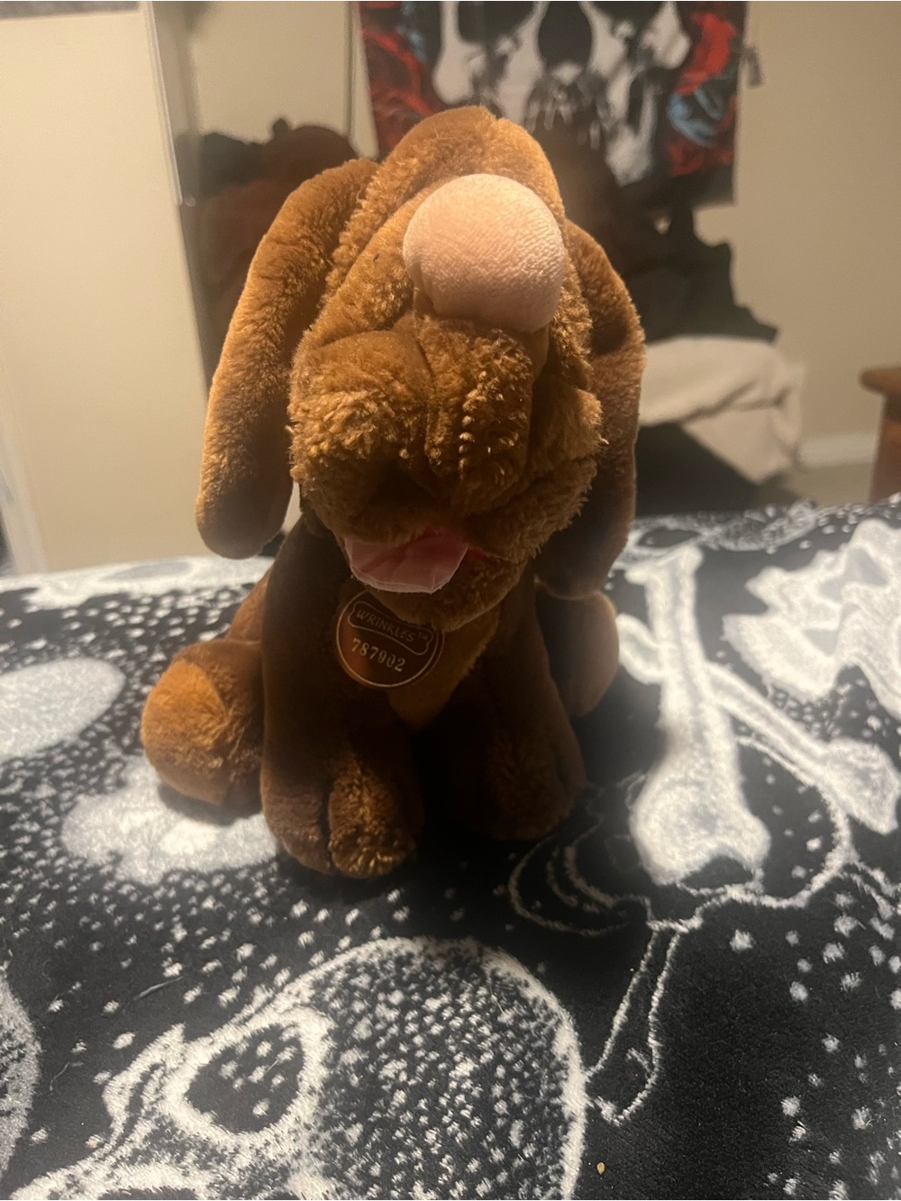 80s wrinkles the dog plush toy vintage